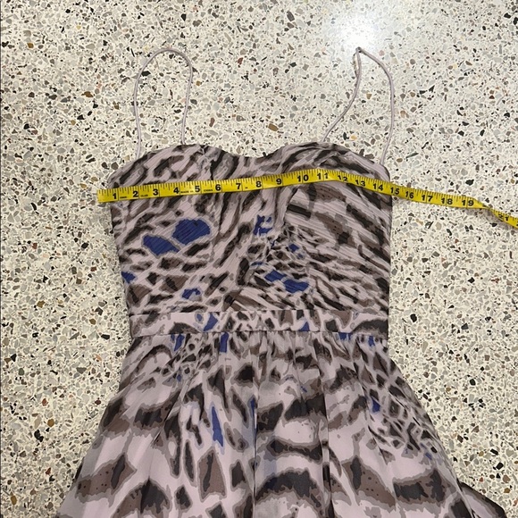 Erin Fetherston pink lavender print gown maxi dress 2 - Picture 2 of 8